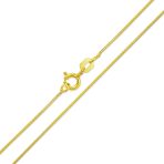 Flexible 14K Gold Plated Sterling Silver Snake Chain Necklace - Image 3