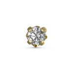 Mini 10K Gold Cartilage Ear Stud Tragus Helix Nose Piercing Jewelry - Image 2