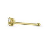 Mini 10K Gold Cartilage Ear Stud Tragus Helix Nose Piercing Jewelry - Image 3