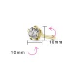 Mini 10K Gold Cartilage Ear Stud Tragus Helix Nose Piercing Jewelry - Image 5