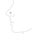 Mini 10K Gold Cartilage Ear Stud Tragus Helix Nose Piercing Jewelry - Image 4