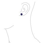 10MM Natural Gemstone Drop Ball Earrings Sterling Silver - Image 15
