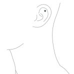 Tiny Cubic Zirconia Heart Cartilage Ear Stud 14K Gold Simulated Birthstone 4MM - Image 17