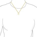 Functional Lock Pendant Charm Lovers Padlock Necklace Gold Plated Silver 16 Inch - Image 147