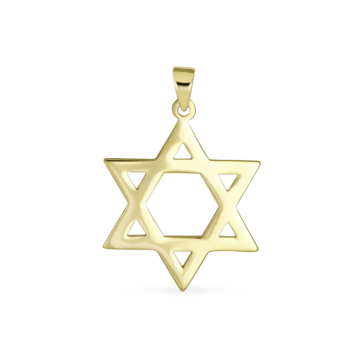 14k-gold-spiritual-jewish-star-bs-14k456872-par_04 Genuine 14K Gold Pendant Necklace Star of David Amulet for Spiritual Protection - Image 1