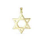 Genuine 14K Gold Pendant Necklace Star of David Amulet for Spiritual Protection - Image 2