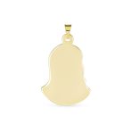 Matt & Shiny 14K Gold Jesus Christ Medallion Pendant Necklace for Men Teens - Image 2