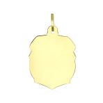 Yellow 14K Gold Saint Michael Pendant Necklace Archangel Medallion for Men - Image 2