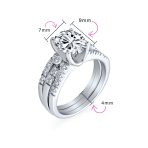 Vintage Art Deco Cocktail Statement Ring CZ Solitaire Marquise Oval .925 Silver - Image 5