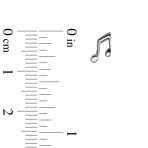 Set of 2 Tiny Music G Treble Clef Eight Note Stud Earrings Sterling Silver - Image 4