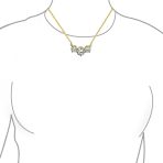 2CTW Three Stone Past Present Future Solitaire CZ Necklace - Image 5