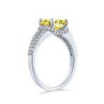 3CT CZ Solitaire Square Cushion Cut Engagement Ring Split Shank Band .925 Sterling Silver - Image 6