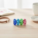 Murano Glass Charm Bead Set Multi-Color Ocean Wave Swirl Sterling Silver Fit - Image 3