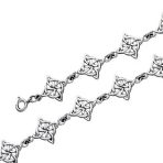 Religious Chain Link Bracelet Celtic Triquetra Trinity Knot Silver Oxidized - Image 3
