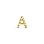 ABC Tiny 14K Gold Alphabet B Letter Initial 1 Stud Earring Piercing Screw-Back - Image 24