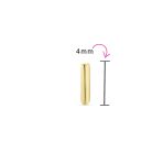 ABC Tiny 14K Gold Alphabet B Letter Initial 1 Stud Earring Piercing Screw-Back - Image 86