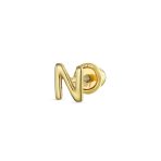 ABC Tiny 14K Gold Alphabet B Letter Initial 1 Stud Earring Piercing Screw-Back - Image 18