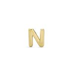 ABC Tiny 14K Gold Alphabet B Letter Initial 1 Stud Earring Piercing Screw-Back - Image 41