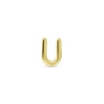 ABC Tiny 14K Gold Alphabet B Letter Initial 1 Stud Earring Piercing Screw-Back - Image 44