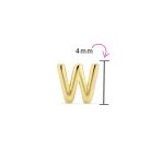 ABC Tiny 14K Gold Alphabet B Letter Initial 1 Stud Earring Piercing Screw-Back - Image 92