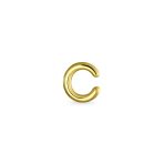 ABC Tiny 14K Gold Alphabet B Letter Initial 1 Stud Earring Piercing Screw-Back - Image 26