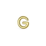 ABC Tiny 14K Gold Alphabet B Letter Initial 1 Stud Earring Piercing Screw-Back - Image 29