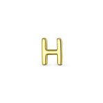 ABC Tiny 14K Gold Alphabet B Letter Initial 1 Stud Earring Piercing Screw-Back - Image 30
