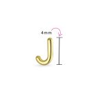 ABC Tiny 14K Gold Alphabet B Letter Initial 1 Stud Earring Piercing Screw-Back - Image 77