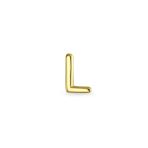 ABC Tiny 14K Gold Alphabet B Letter Initial 1 Stud Earring Piercing Screw-Back - Image 33