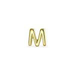 ABC Tiny 14K Gold Alphabet B Letter Initial 1 Stud Earring Piercing Screw-Back - Image 34