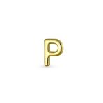 ABC Tiny 14K Gold Alphabet B Letter Initial 1 Stud Earring Piercing Screw-Back - Image 35