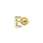 ABC Tiny 14K Gold Alphabet B Letter Initial 1 Stud Earring Piercing Screw-Back - Image 5