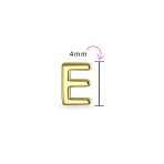ABC Tiny 14K Gold Alphabet B Letter Initial 1 Stud Earring Piercing Screw-Back - Image 74