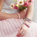 Traditional 8MM Solitaire White Cultured Pearl Statement Ring Pave CZ Side Stones Band - Image 5