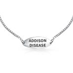Personalize Medical Alert ID Thin Box Link Bracelet Oval Shape Tag - Image 2