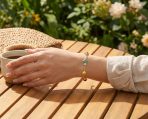 Colorful Good Luck Garden Lucky Ladybug Link Charm Bracelet Crystal Gold Plated - Image 3