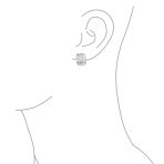 Fashion Open Criss Cross Basket Weave Wide Half Hoop Clip On Earrings For Non Pierced Ears Matte Gold Plated - Image 5