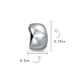 Simple Shrimp Style Half Hoop Clip On Earrings Non Pierced Silver Gold Plated - Image 9