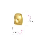 Simple Shrimp Style Half Hoop Clip On Earrings Non Pierced Silver Gold Plated - Image 8
