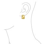 Simple Shrimp Style Half Hoop Clip On Earrings Non Pierced Silver Gold Plated - Image 6
