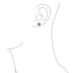 Elegant Glittering Pave Crystals Drop Ball Earrings 8MM - Image 26