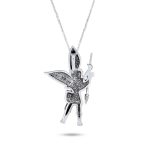 Guardian Angel Patron Saint Michael Pendant Necklace Silver for Military Police - Image 2