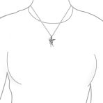 Guardian Angel Patron Saint Michael Pendant Necklace Silver for Military Police - Image 3