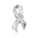 Guardian Angel Cancer Awareness Support Ribbon Brooch Pin Purple Crystal Enamel - Image 6