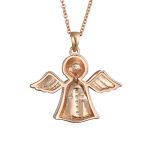 Sterling Silver Angel Cross Pendant Necklace with Bible Photo Locket Keepsake - Image 4