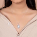 Traditional Christian Our Lady Of Guadalupe Virgin Mary Pendant Necklace Silver - Image 3