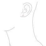 Nautical Mermaid Fin Whale Tail Stud Earrings Sterling Silver Rose Gold Vermeil - Image 6