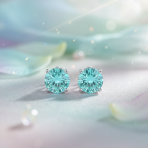 Traditional 2CT Round CZ Solitaire Clip-On Earrings - Gold Silver Non-Pierced 8MM - Image 33