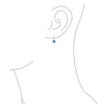 Classic Round 1CT CZ Solitaire Drop Stud Earrings .925 Sterling Silver Leverback - Image 20