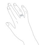 Art Deco Style 5CTW Princess Cut CZ Statement Engagement Ring with Stepped Side Stones Sterling Silver - Image 5